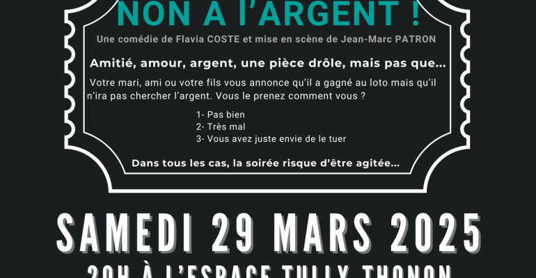 Soirée théâtre le 29 mars